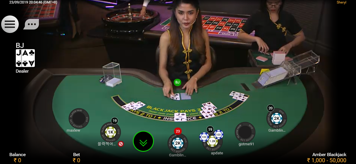 lowest minimum bet blackjack live table online