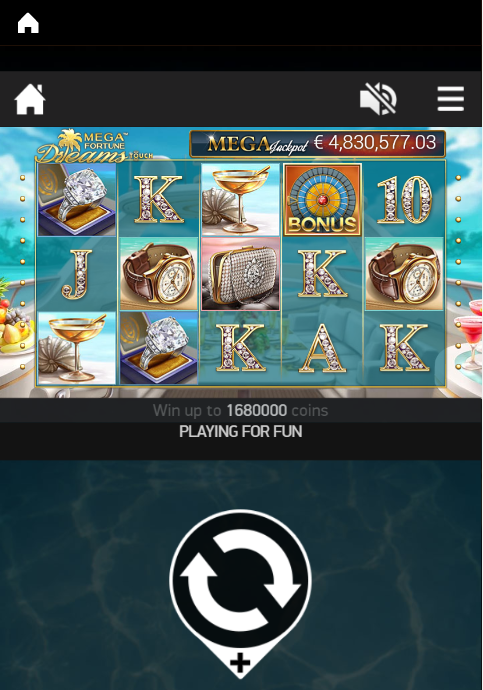 Mega Fortune Dreams a progressive jackpot slot, here it's being played on a mobile at LeoVegas Casino.