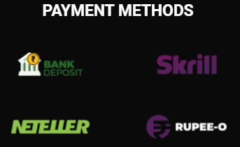 Different payment methods available at JeetWin