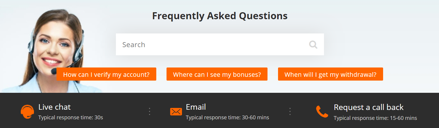 In the "help centre" section at Betsson, is where you will find the answers to all the questions you might have