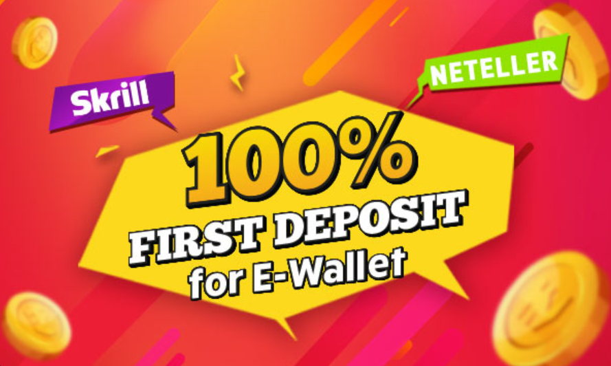 100% Deposit when using E-wallet