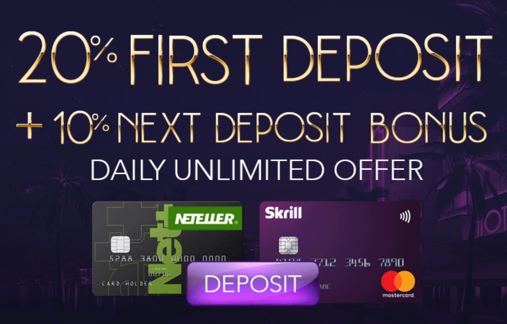 Skrill and Neteller deposit bonus
