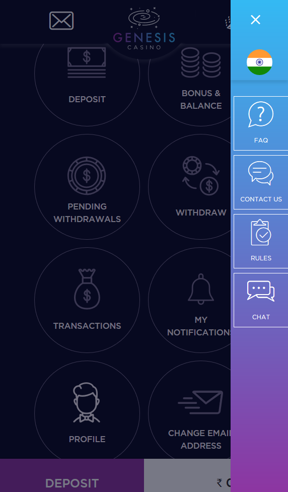 The customer support at Genesis Casino is very good and helpful
