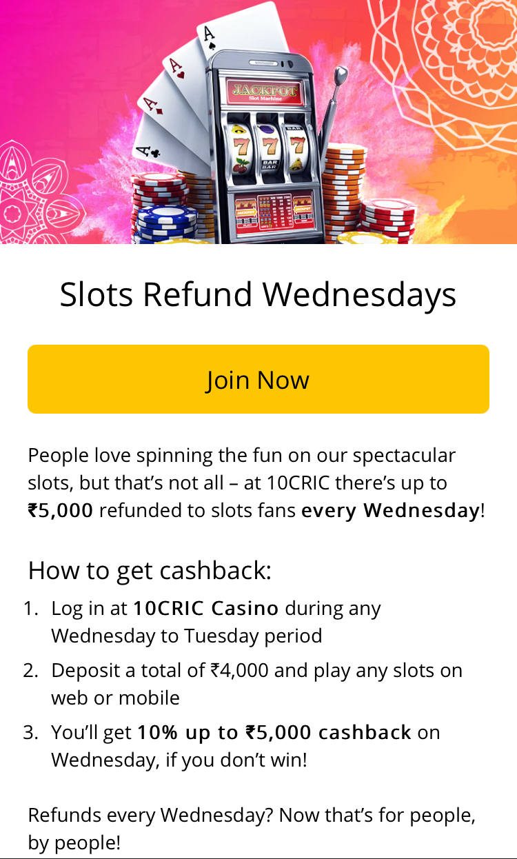 Slots Refund Wednesdays